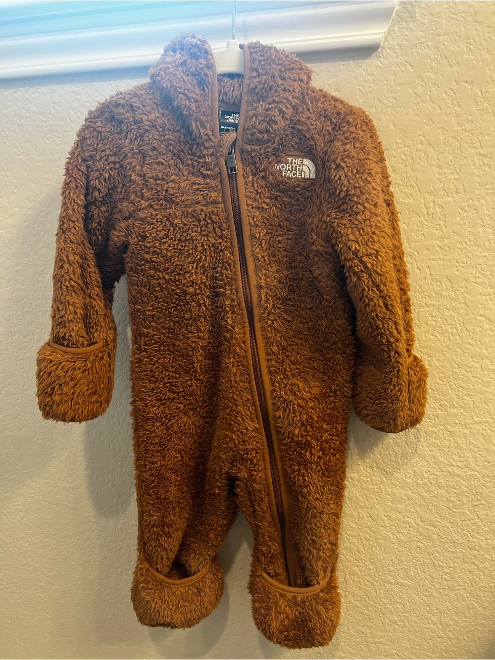 The North Face Baby Brown Fleece One-Piece